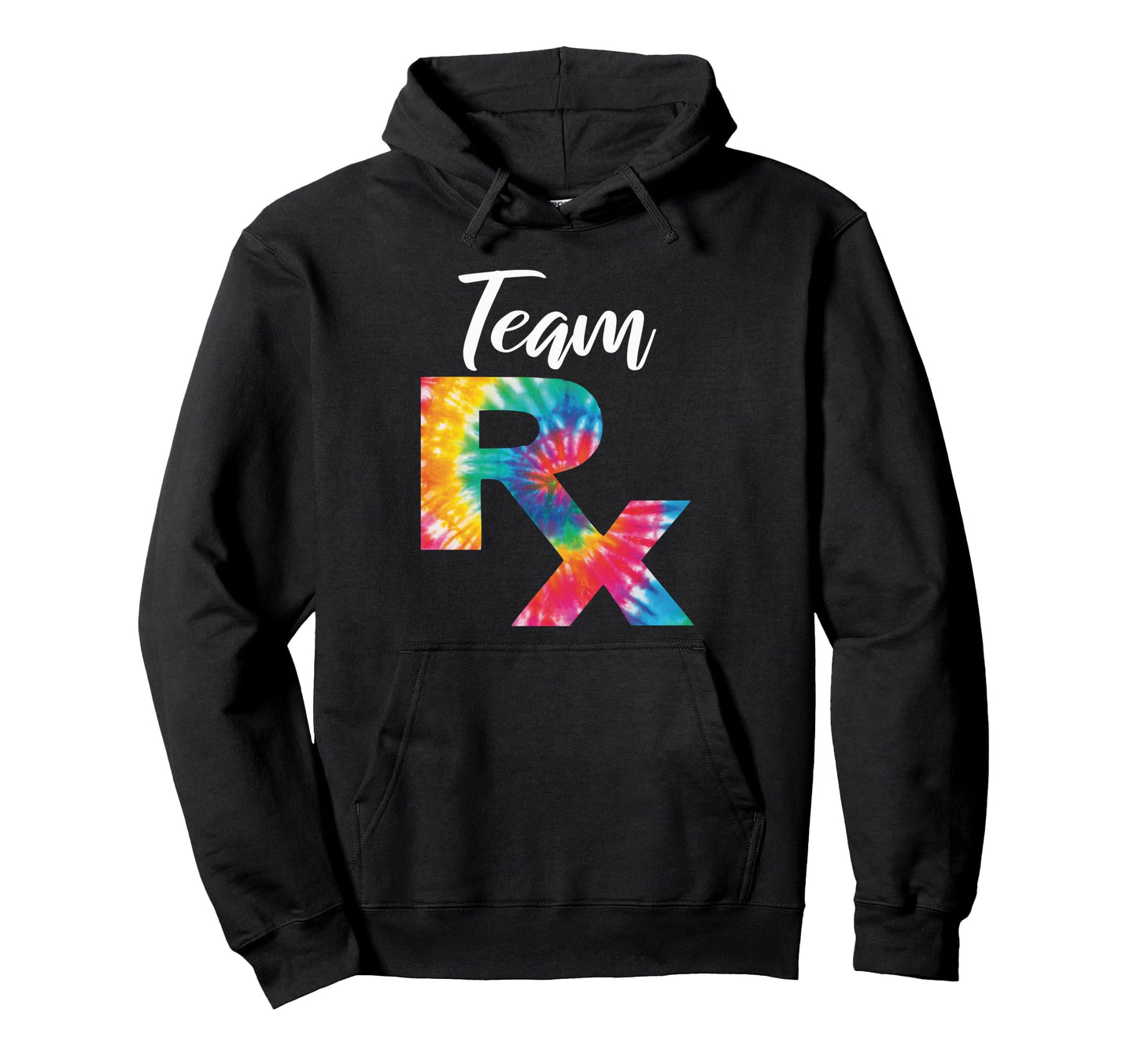 Team Rx Pharmacist Pharmacy Tech Rainbow Hoodie - Unique Graphic Men Women - T-Shirt, Sweatshirt, Hoodie