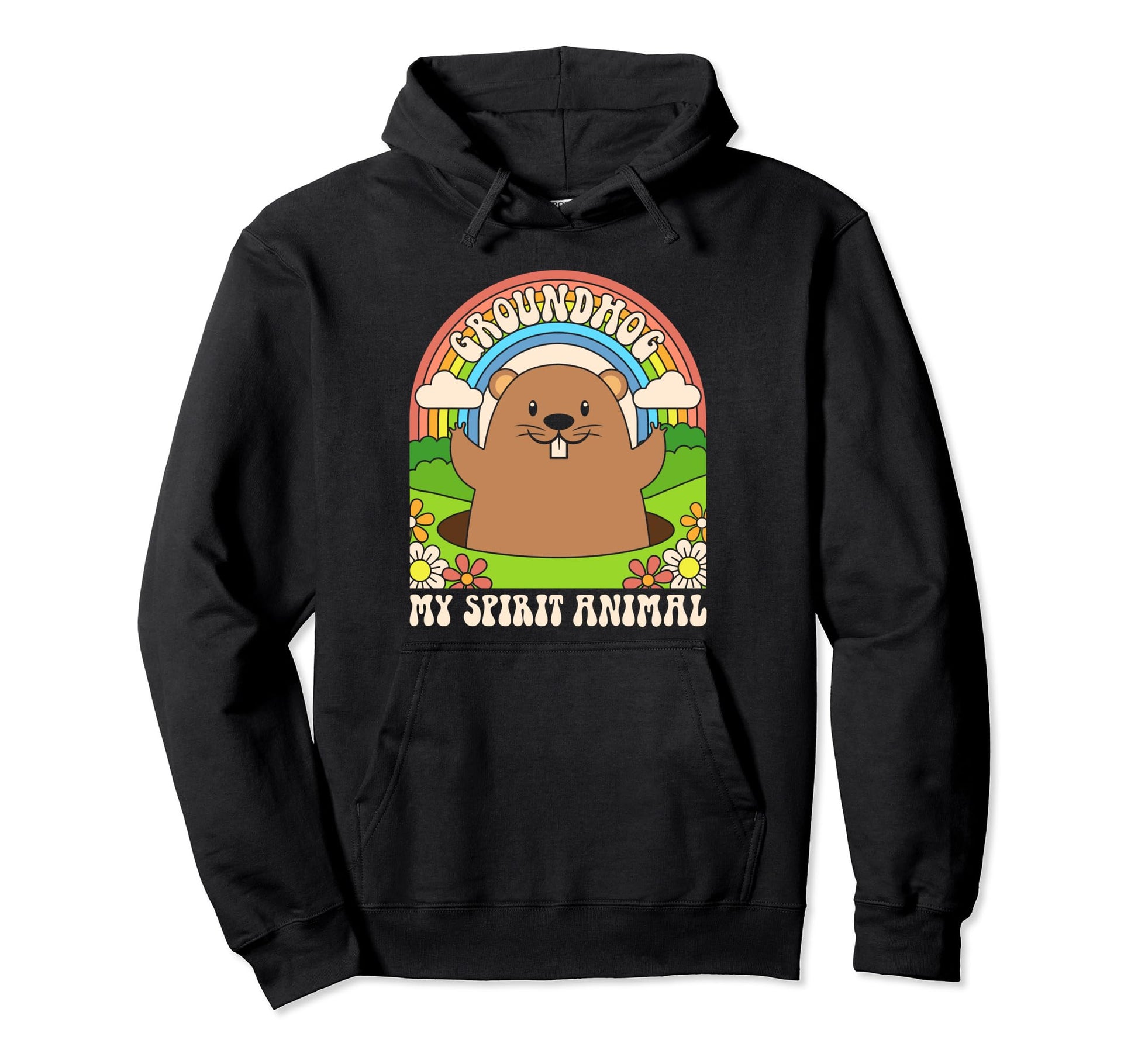 Groundhog Is My Spirit Animal Funny Hoodie - Streetwear Style Men Women - T-Shirt, Sweatshirt, Hoodie