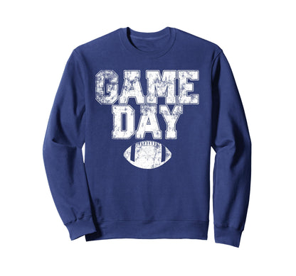 Football Day Game Distressed Mens Sweatshirt - Minimalist Print Men Women - T-Shirt, Sweatshirt, Hoodie