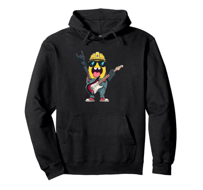Funny Cartoon Character Musician Hoodie - Casual Everyday Wear Unisex - T-Shirt, Sweatshirt, Hoodie