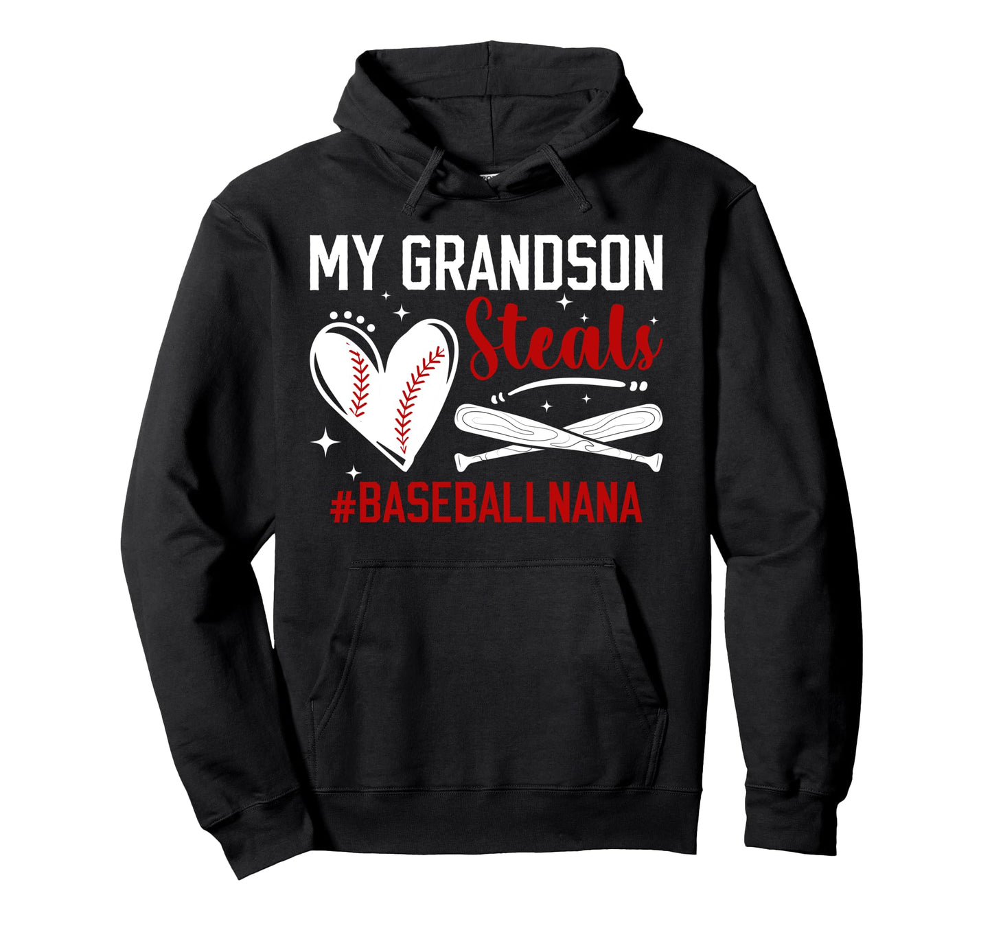 Baseball Nana Grandma Funny Nana Baseball Hoodie - Custom Art Print Unisex - T-Shirt, Sweatshirt, Hoodie
