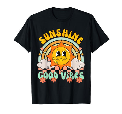 Sunshine Groovy Vibes Funny Sun T-Shirt - Novelty Apparel for Adults - T-Shirt, Sweatshirt, Hoodie