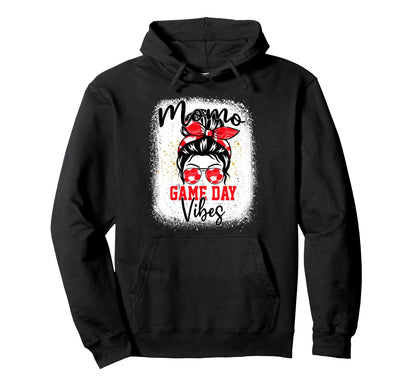 Soccer Momo Bleached Bun Mothers Day Hoodie - Graphic Print Men Women - T-Shirt, Sweatshirt, Hoodie
