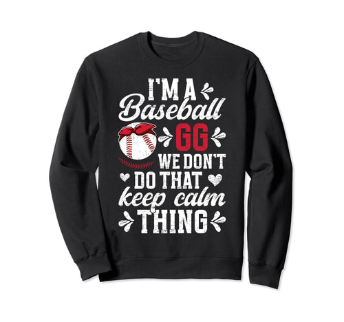 Im Baseball Gg Grandma Gg Baseball Sweatshirt - Unique Graphic Unisex - T-Shirt, Sweatshirt, Hoodie