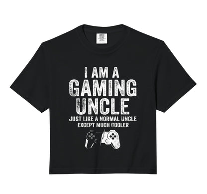 I Am Gaming Uncle Funny Video Gamer Gift Hoodie - Graphic Print Unisex - T-Shirt, Sweatshirt, Hoodie
