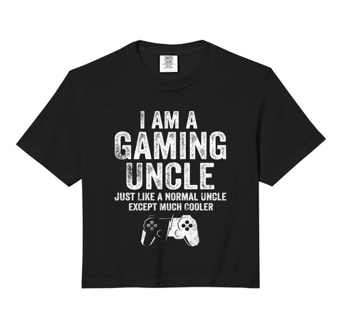 I Am Gaming Uncle Funny Video Gamer Gift Hoodie - Graphic Print Unisex - T-Shirt, Sweatshirt, Hoodie