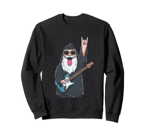 Funny Wizard Rock Music Lover Bearded Sweatshirt - Trendy Graphic Unisex - T-Shirt, Sweatshirt, Hoodie