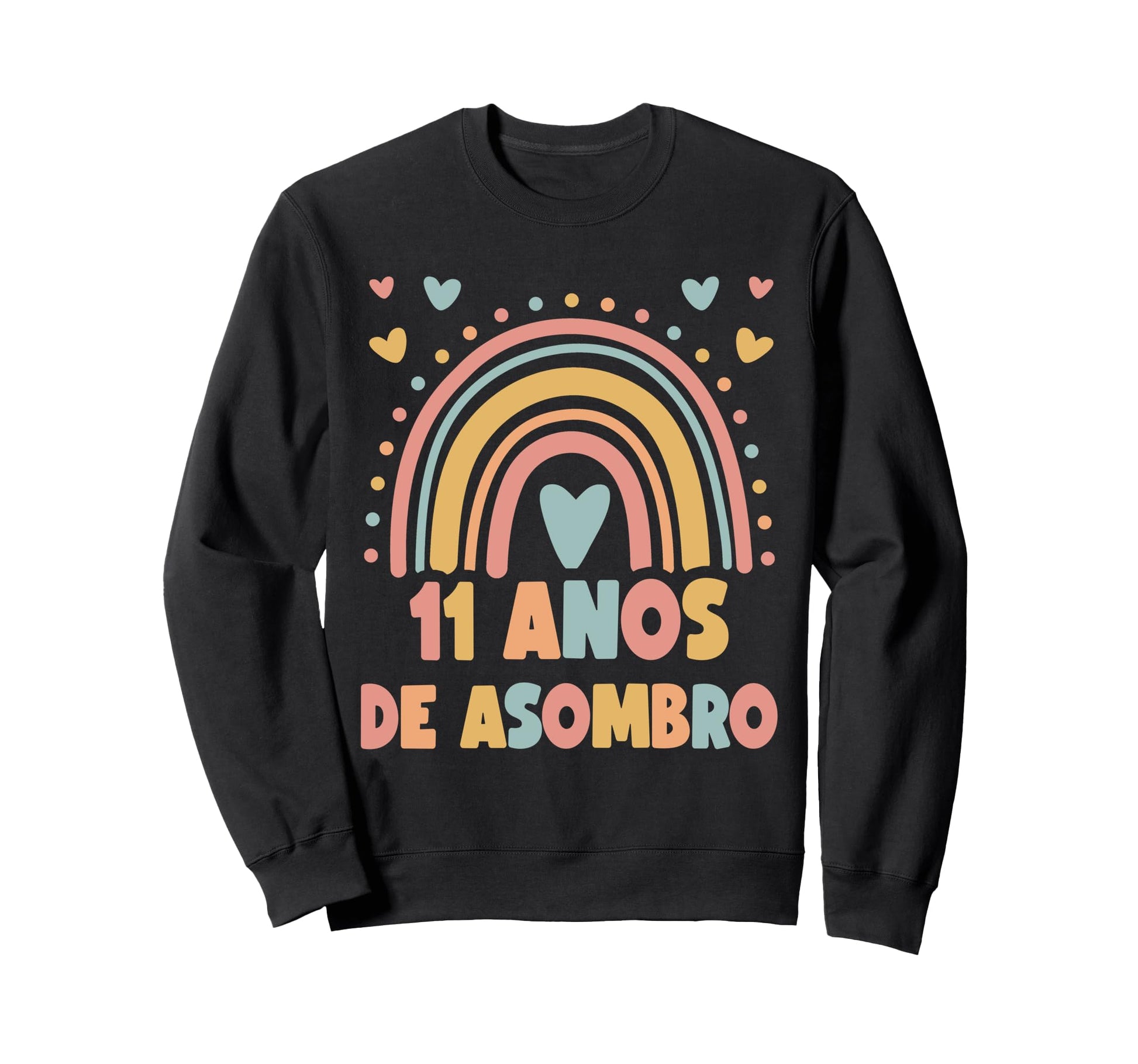 11 Year Old Boho Rainbow 11Th Spanish Sweatshirt - Novelty Apparel Unisex - T-Shirt, Sweatshirt, Hoodie