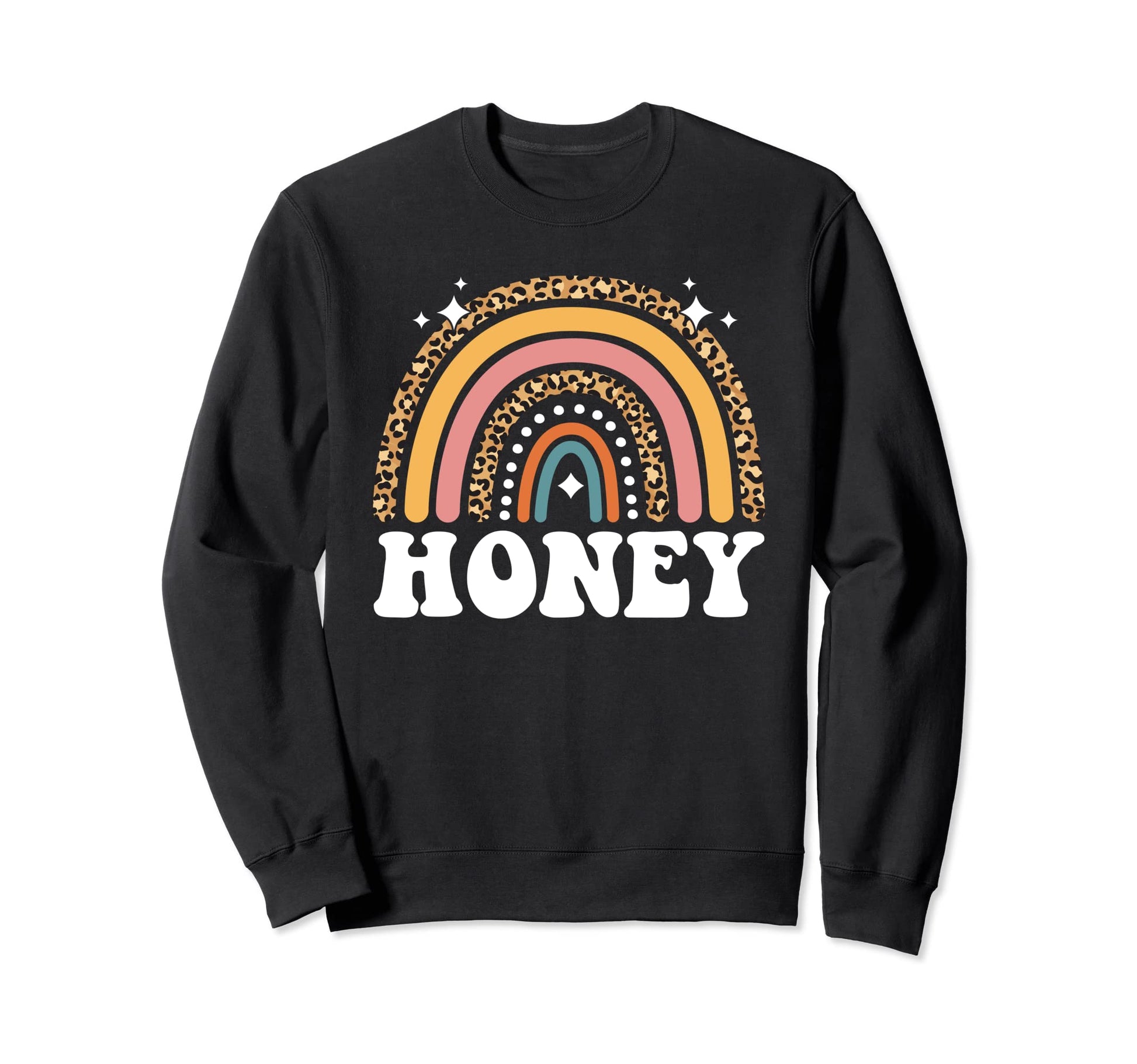 Honey Rainbow National Honey Month Sweatshirt - Trendy Graphic Unisex - T-Shirt, Sweatshirt, Hoodie