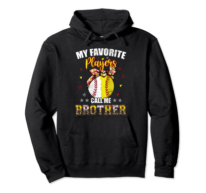 My Favorite Baseball Softball Players Hoodie - Unique Graphic for Adults - T-Shirt, Sweatshirt, Hoodie