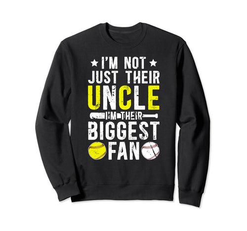 Their Biggest Fan Baseball Softball Sweatshirt - Novelty Apparel Unisex - T-Shirt, Sweatshirt, Hoodie