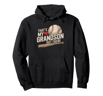 Thats My Grandson Out There Grandma Hoodie - Minimalist Print Men Women - T-Shirt, Sweatshirt, Hoodie