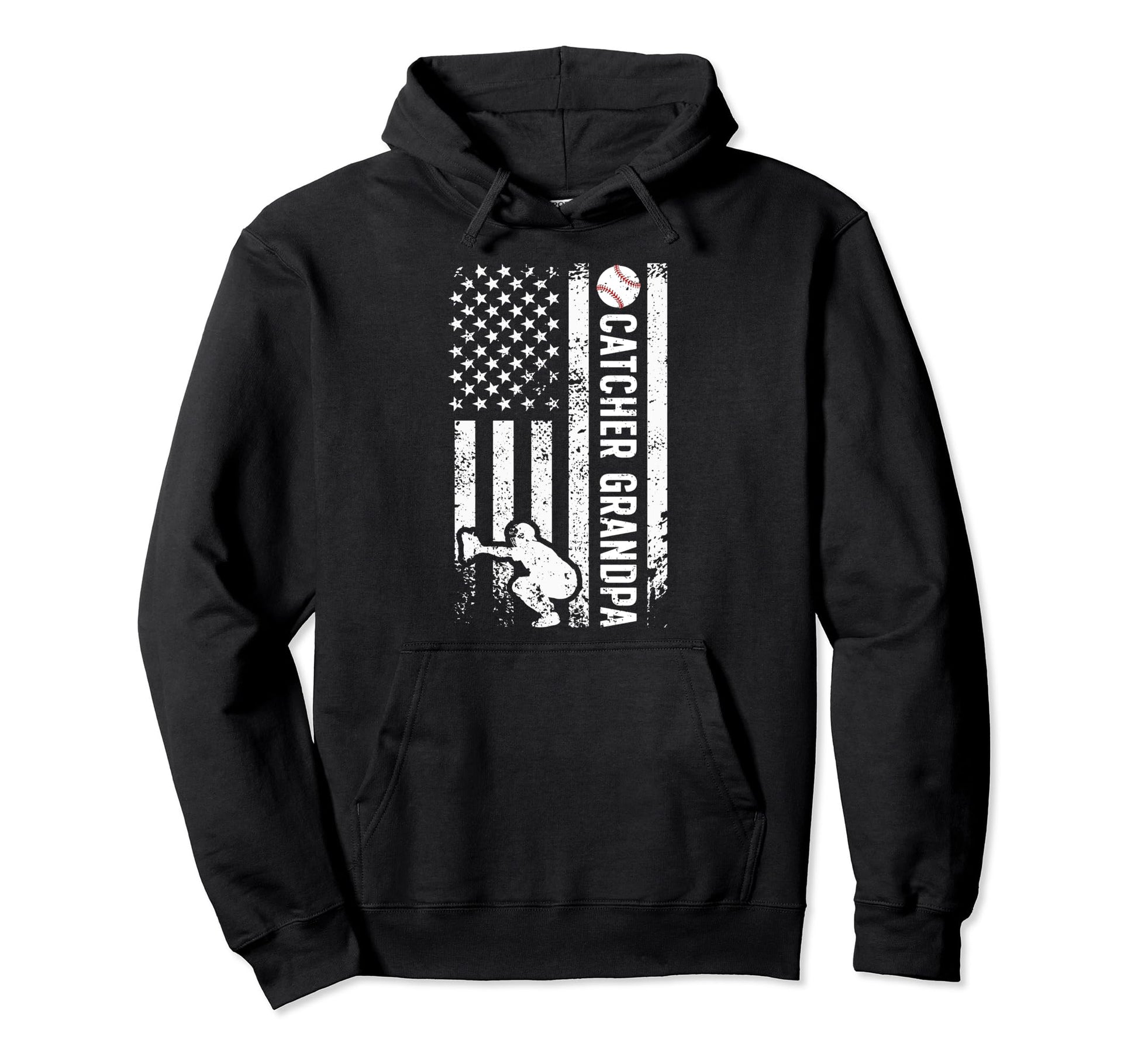 Baseball Catcher Grandpa Baseball Catcher Hoodie - Streetwear Style Unisex - T-Shirt, Sweatshirt, Hoodie