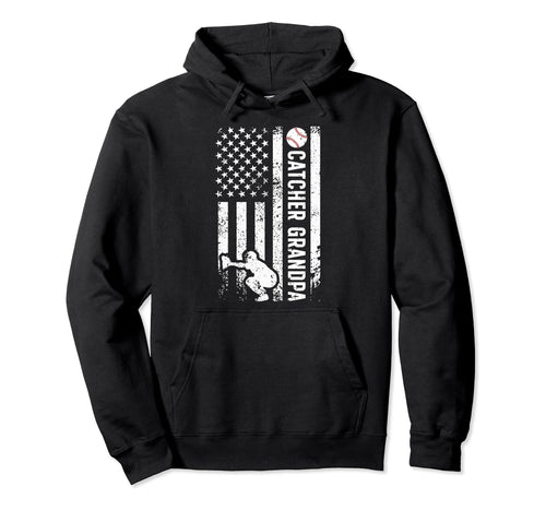 Baseball Catcher Grandpa Baseball Catcher Hoodie - Streetwear Style Unisex - T-Shirt, Sweatshirt, Hoodie
