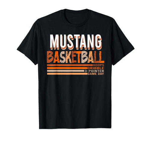 Mustang Basketball Mom Game Day T-Shirt - Aesthetic Graphic Men Women - T-Shirt, Sweatshirt, Hoodie
