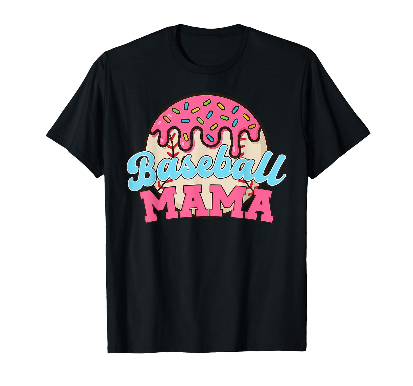 Baseball Mama Mothers Day Fun Sports T-Shirt - Custom Art Print for Adults - T-Shirt, Sweatshirt, Hoodie