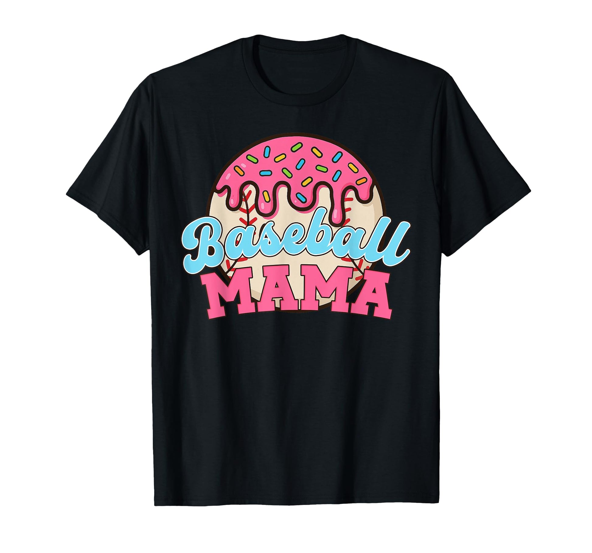 Baseball Mama Mothers Day Fun Sports T-Shirt - Custom Art Print for Adults - T-Shirt, Sweatshirt, Hoodie