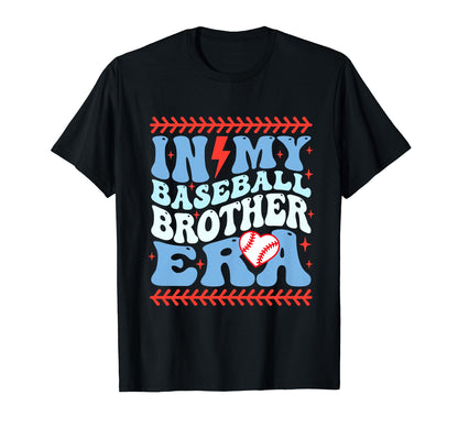 My Baseball Brother Era Groovy T-Shirt - Casual Everyday Wear for Adults - T-Shirt, Sweatshirt, Hoodie