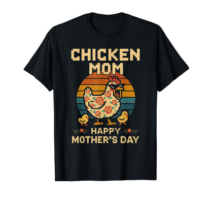 Funny Chicken Mom Gamer Gift T-Shirt - Fun Novelty Design for Adults - T-Shirt, Sweatshirt, Hoodie