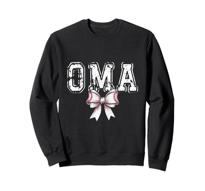 Coquette Baseball Oma Spirit Sweatshirt - Custom Art Print Men Women - T-Shirt, Sweatshirt, Hoodie