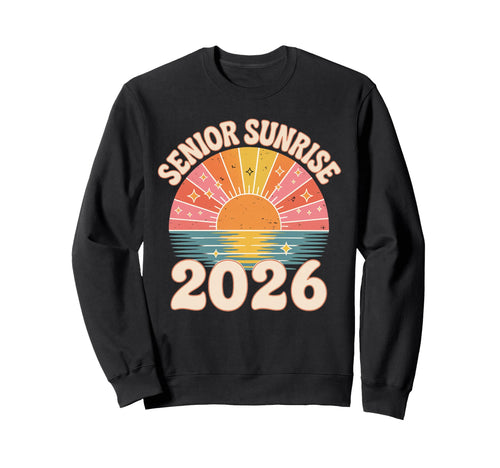 Senior Sunrise 2026 Boho Colorful Sweatshirt - Novelty Apparel for Adults - T-Shirt, Sweatshirt, Hoodie