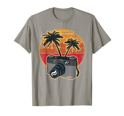 Photographer Camera Sunset Funny T-Shirt - Graphic Print Men Women - T-Shirt, Sweatshirt, Hoodie