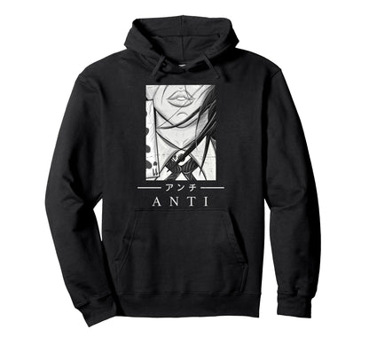 Anime Anti Japanese Art Aesthetic Hoodie - Streetwear Style Unisex - T-Shirt, Sweatshirt, Hoodie