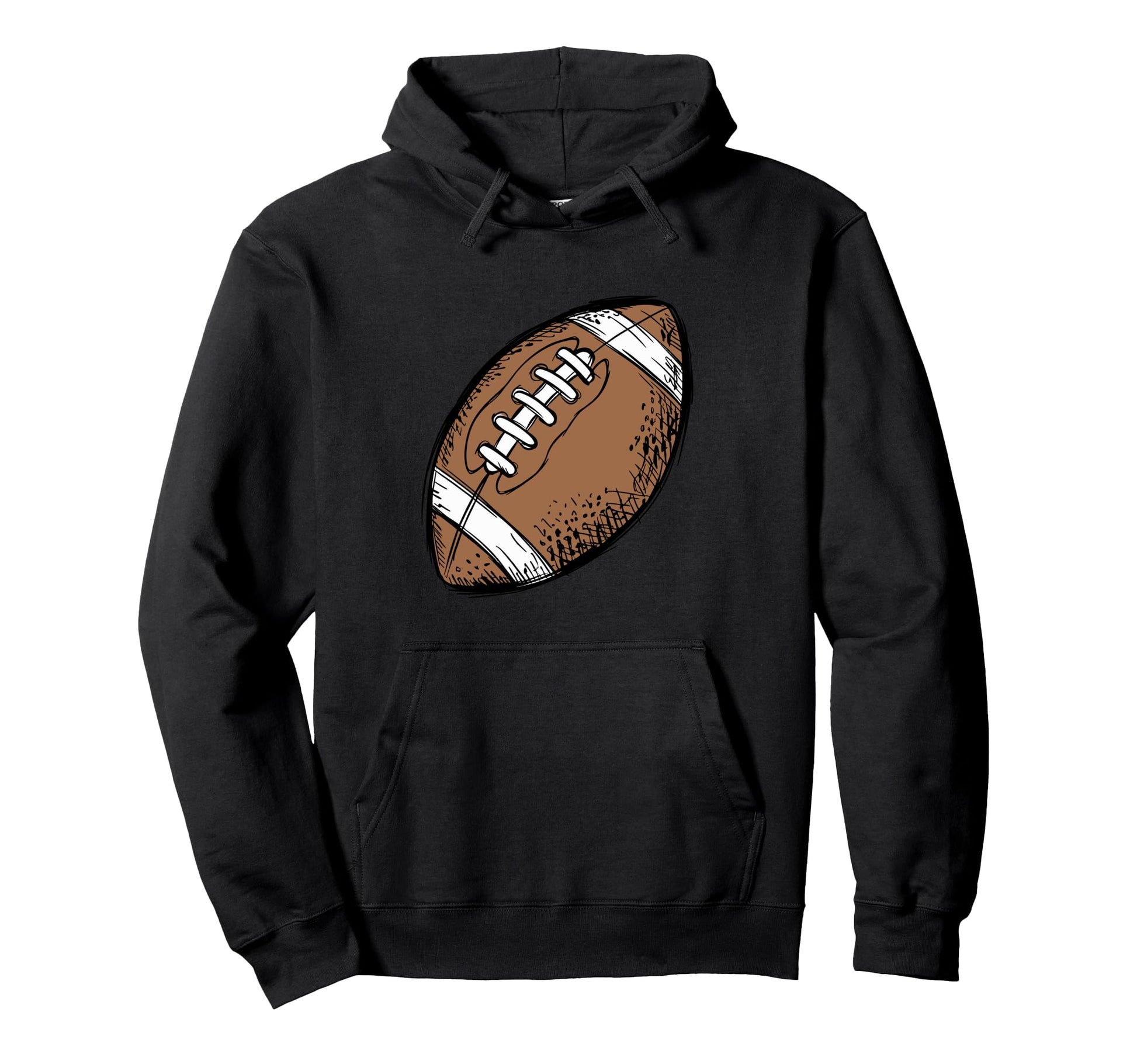 Football Ball Game Day Football Mom Hoodie - Custom Art Print Men Women - T-Shirt, Sweatshirt, Hoodie