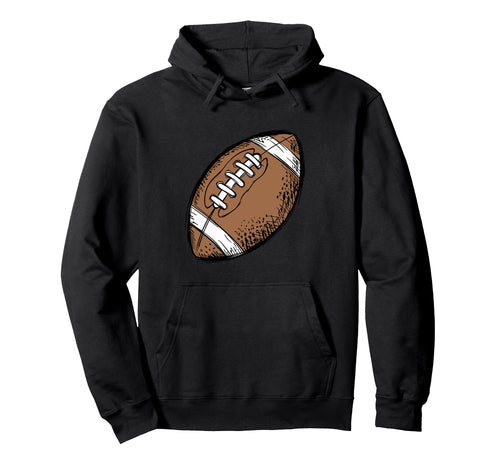 Football Ball Game Day Football Mom Hoodie - Custom Art Print Men Women - T-Shirt, Sweatshirt, Hoodie