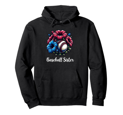 Baseball Flowers Coquette Floral Hoodie - Custom Art Print for Adults - T-Shirt, Sweatshirt, Hoodie