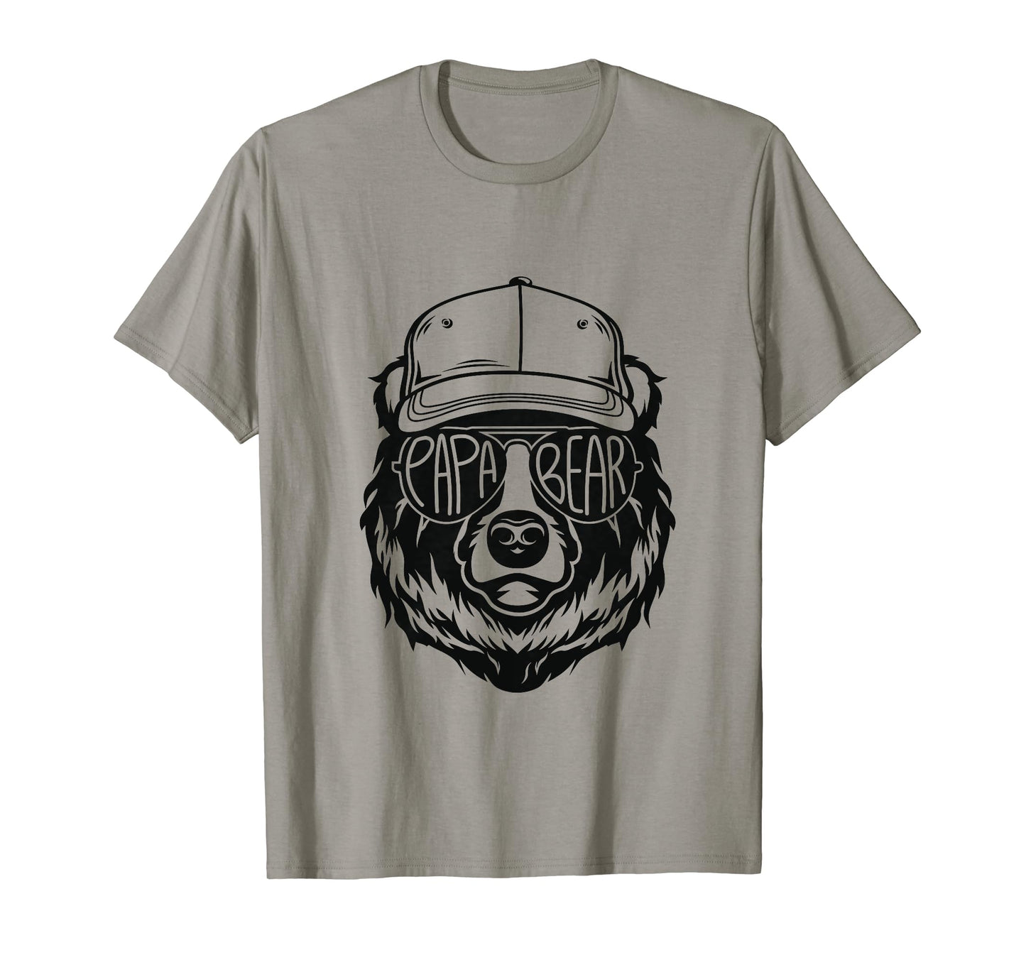 Papa Bear Face Sunglasses Baseball Cap T-Shirt - Novelty Apparel Unisex - T-Shirt, Sweatshirt, Hoodie