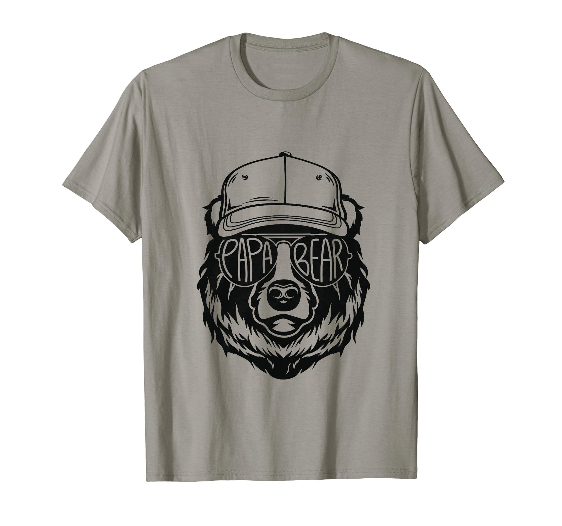 Papa Bear Face Sunglasses Baseball Cap T-Shirt - Novelty Apparel Unisex - T-Shirt, Sweatshirt, Hoodie