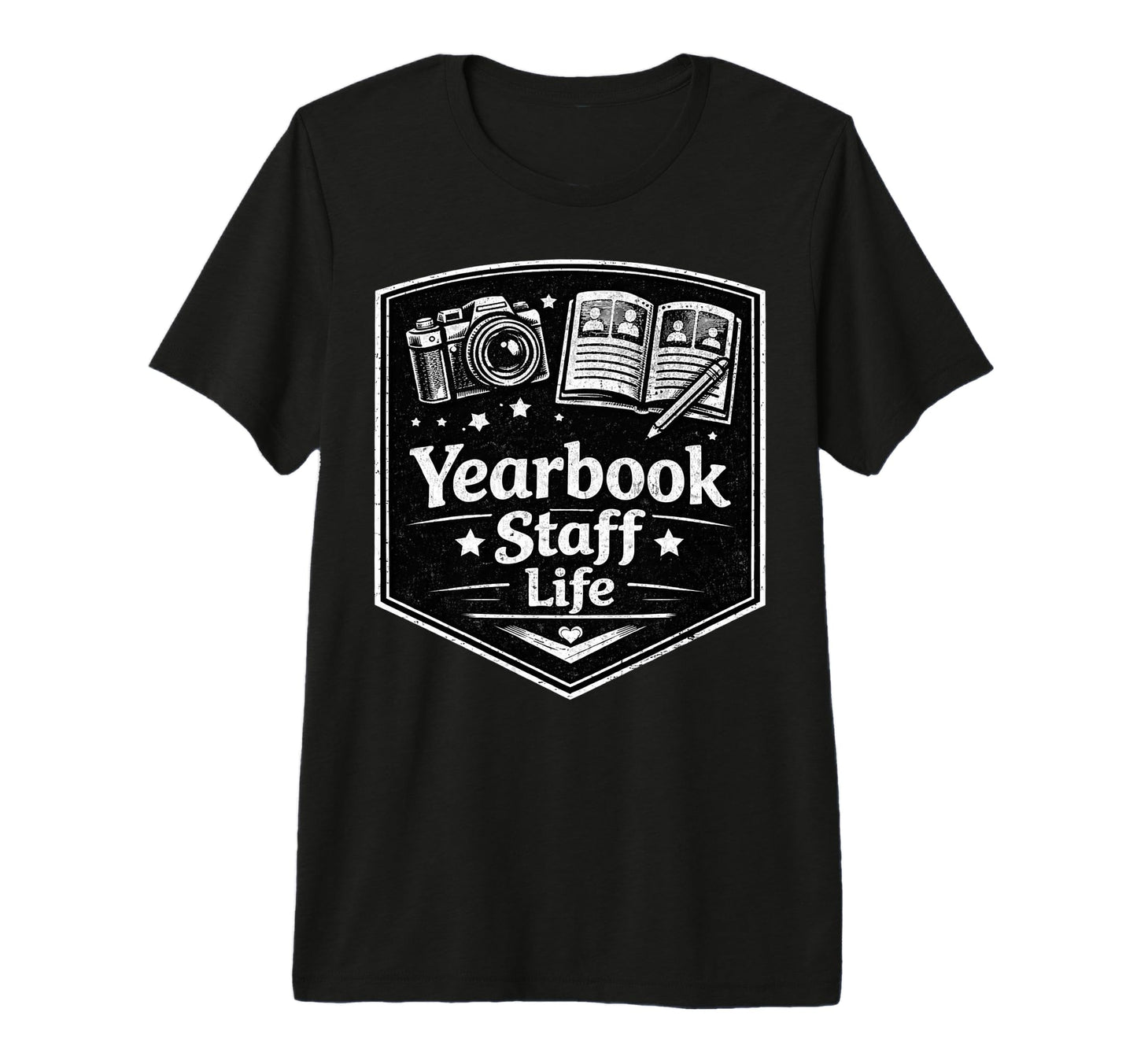 Yearbook Staff Life Camera Journalism T-Shirt - Unique Graphic Men Women - T-Shirt, Sweatshirt, Hoodie