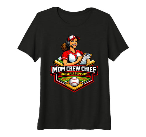 Womens Baseball Mom Chief Funny Game T-Shirt - Minimalist Print Men Women - T-Shirt, Sweatshirt, Hoodie