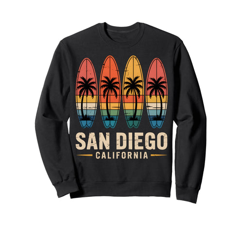 San Diego California Rainbow Sweatshirt - Casual Everyday Wear Unisex - T-Shirt, Sweatshirt, Hoodie
