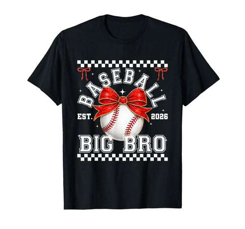 Baseball Big Bro Coquette Family T-Shirt - Streetwear Style for Adults - T-Shirt, Sweatshirt, Hoodie