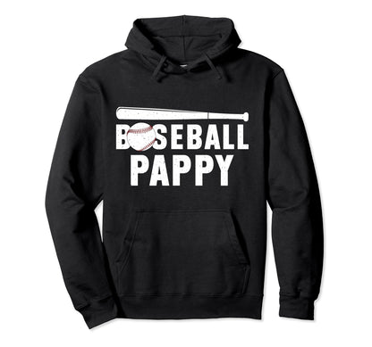 Baseball Pappy Best Grandpa Pappy Hoodie - Custom Art Print Men Women - T-Shirt, Sweatshirt, Hoodie