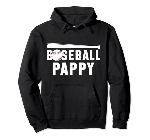 Baseball Pappy Best Grandpa Pappy Hoodie - Custom Art Print Men Women - T-Shirt, Sweatshirt, Hoodie