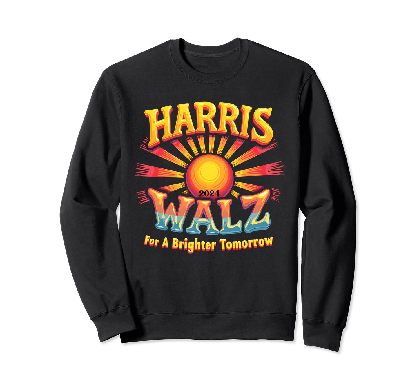 Brighter Tomorrow Bohemian Aesthetic Sweatshirt - Graphic Print for Adults - T-Shirt, Sweatshirt, Hoodie