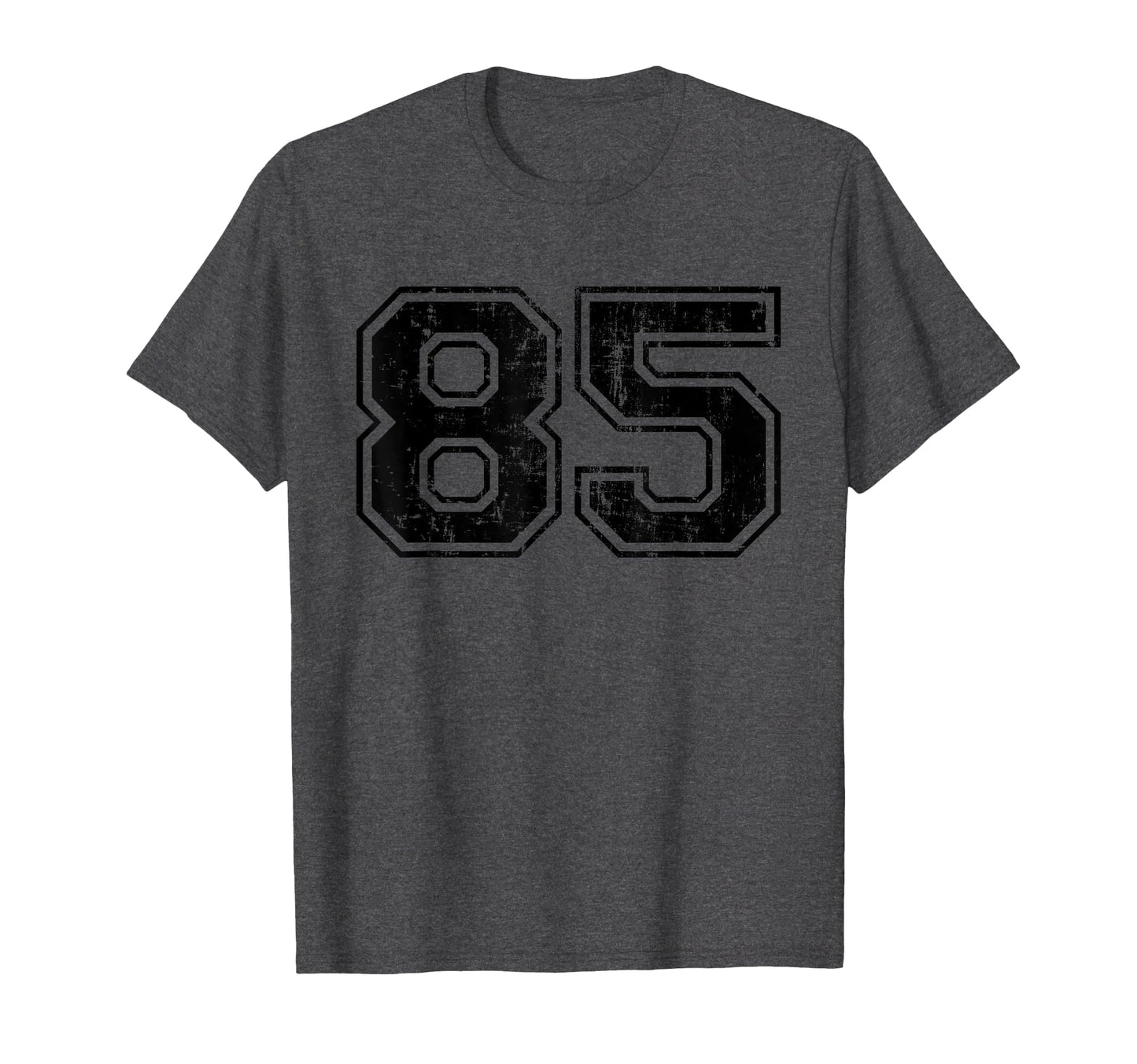 Number 85 Varsity Distressed Sport T-Shirt - Minimalist Print for Adults - T-Shirt, Sweatshirt, Hoodie