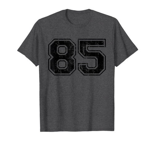 Number 85 Varsity Distressed Sport T-Shirt - Minimalist Print for Adults - T-Shirt, Sweatshirt, Hoodie
