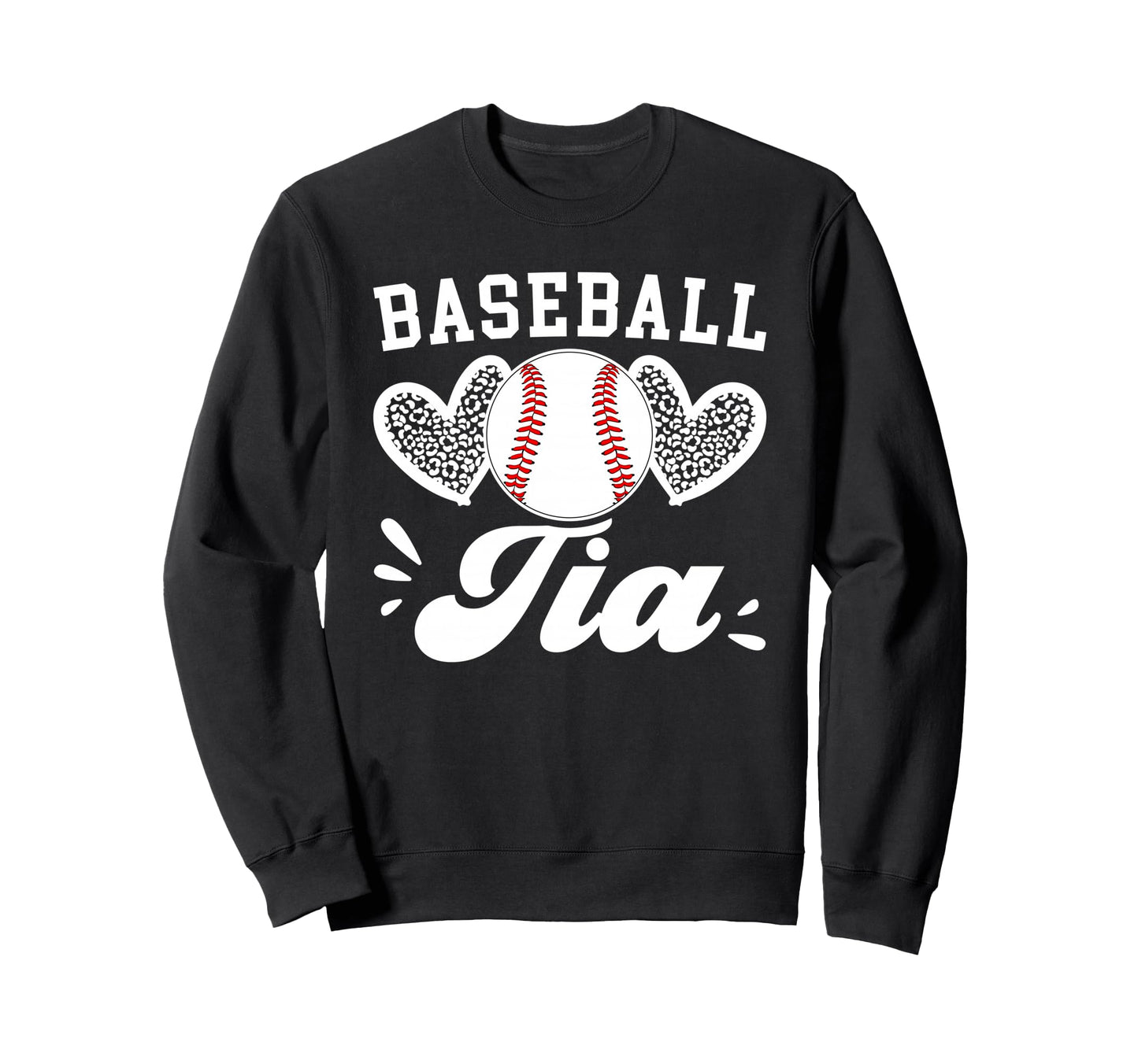Baseball Tia Hearts Aunt Tia Sweatshirt - Custom Art Print Men Women - T-Shirt, Sweatshirt, Hoodie