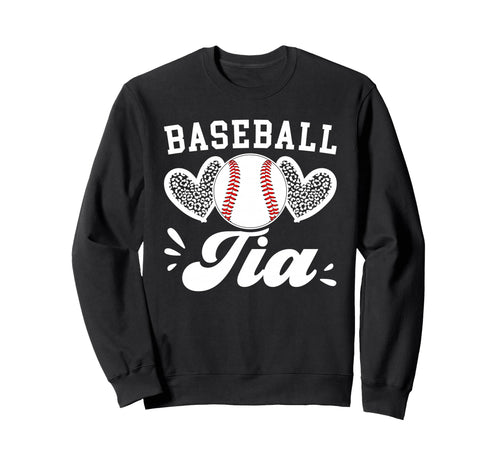 Baseball Tia Hearts Aunt Tia Sweatshirt - Custom Art Print Men Women - T-Shirt, Sweatshirt, Hoodie