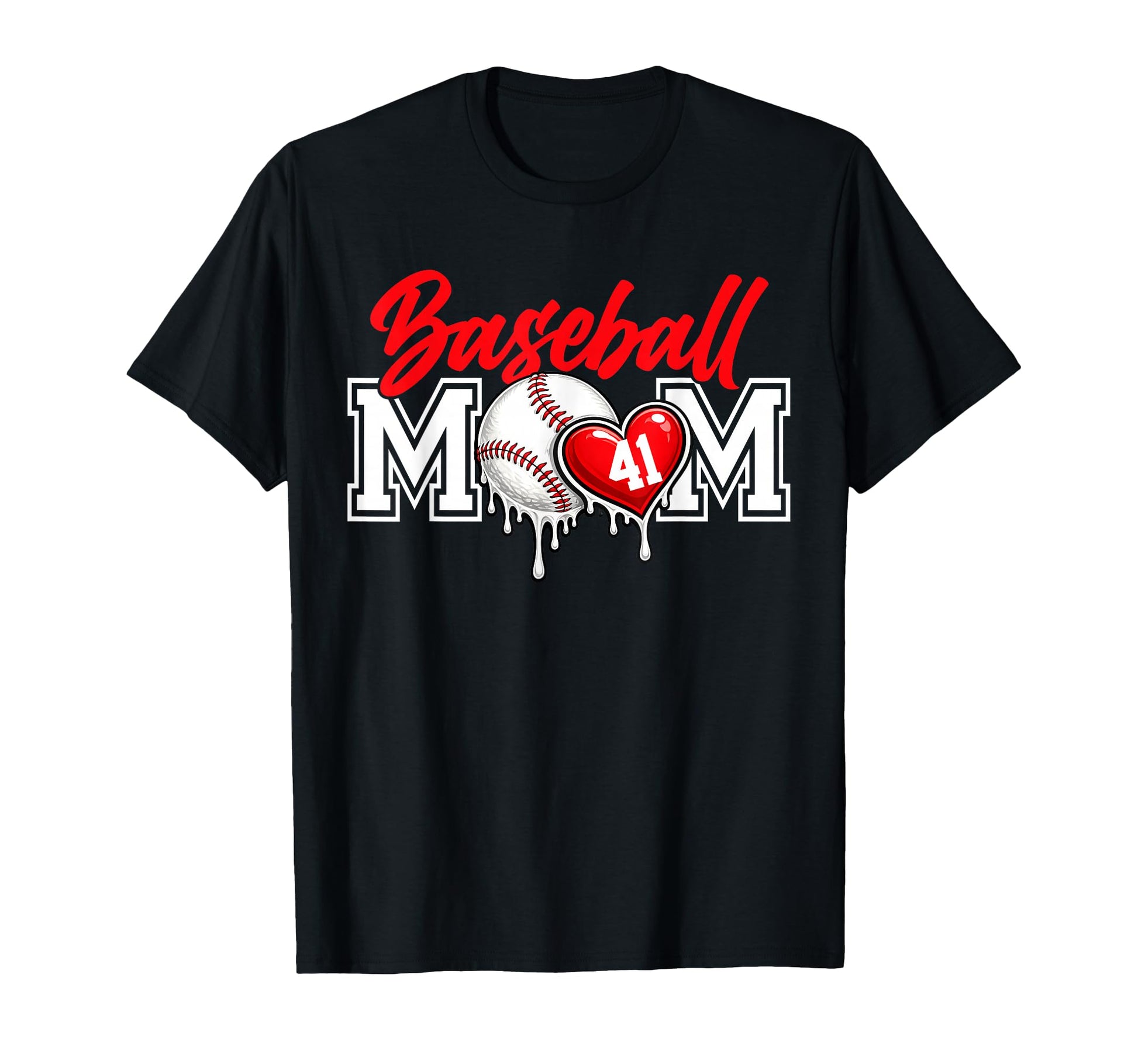 Personalized Proud Mom Jersey Number T-Shirt - Casual Everyday Wear Unisex - T-Shirt, Sweatshirt, Hoodie