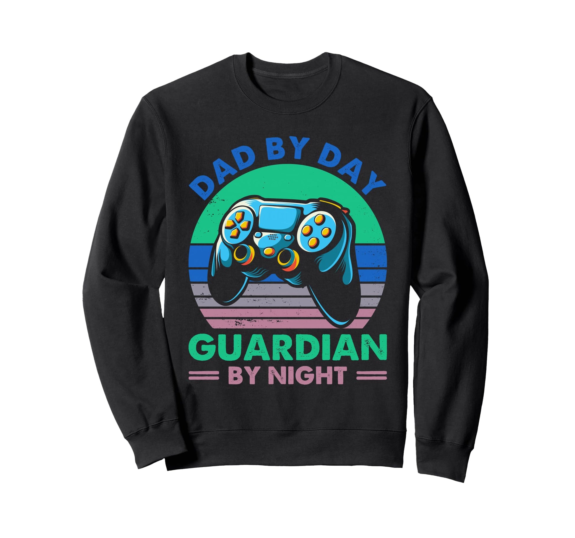 Dad Day Guardian Night Gamer Sweatshirt - Casual Everyday Wear for Adults - T-Shirt, Sweatshirt, Hoodie