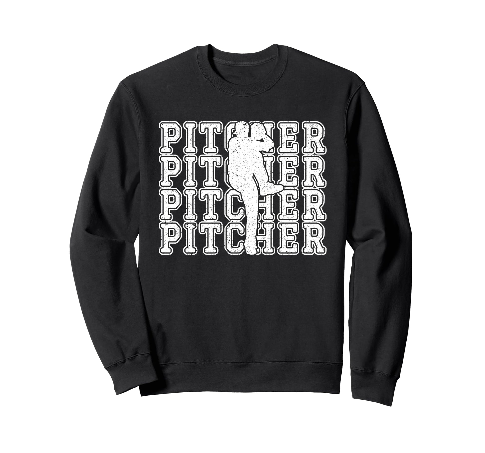 Baseball Pitcher Player Team Sport Sweatshirt - Graphic Print Men Women - T-Shirt, Sweatshirt, Hoodie