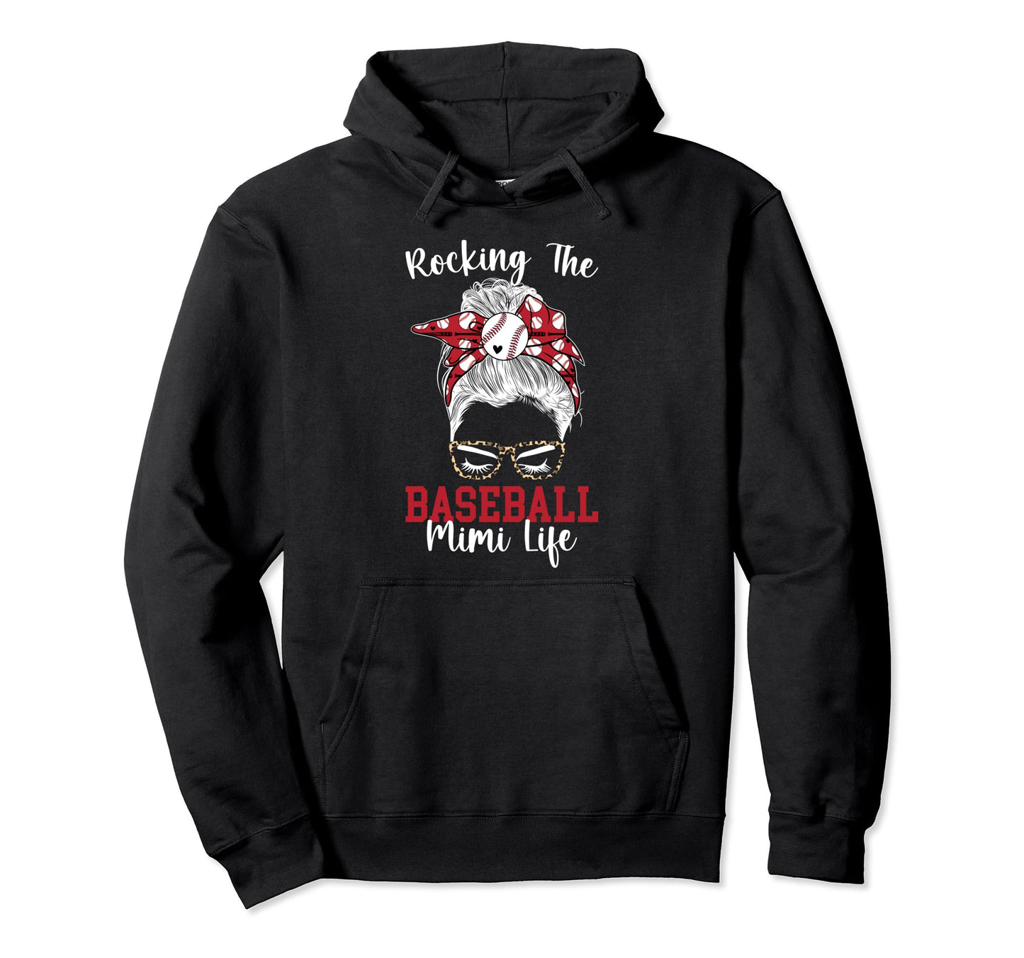 Rocking Baseball Mimi Life Mimi Baseball Hoodie - Custom Art Print Unisex - T-Shirt, Sweatshirt, Hoodie