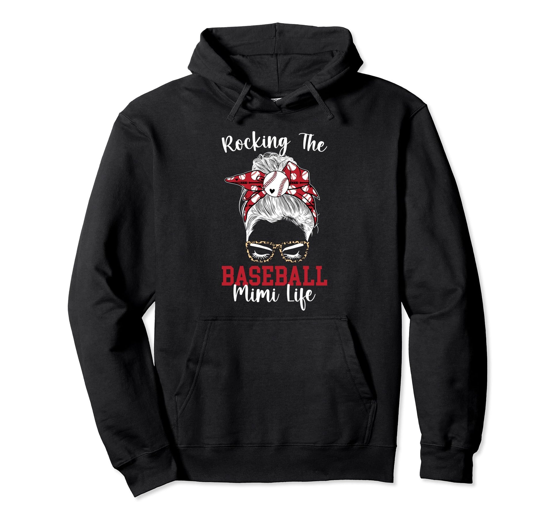 Rocking Baseball Mimi Life Mimi Baseball Hoodie - Custom Art Print Unisex - T-Shirt, Sweatshirt, Hoodie