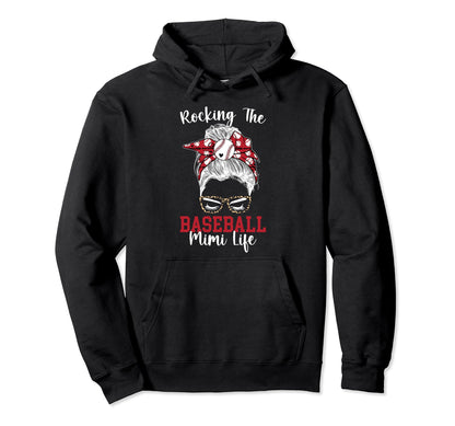 Rocking Baseball Mimi Life Mimi Baseball Hoodie - Custom Art Print Unisex - T-Shirt, Sweatshirt, Hoodie
