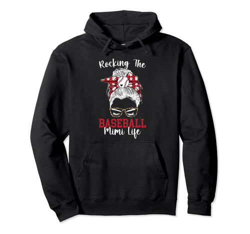 Rocking Baseball Mimi Life Mimi Baseball Hoodie - Custom Art Print Unisex - T-Shirt, Sweatshirt, Hoodie